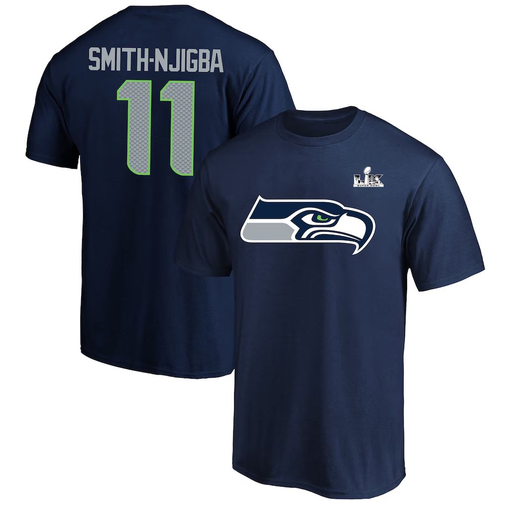 Men 2026 NFL Seattle Seahawks T-shirt blue 012->->Sports Accessory
